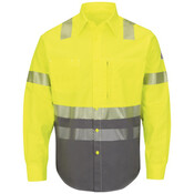 SLB4 Hi-Visibility Color Block Uniform Shirt - EXCEL FR® ComforTouch® - 7 oz.